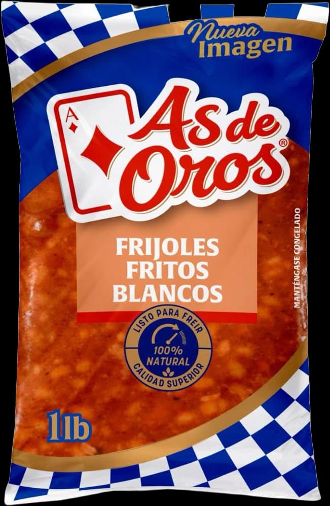 Frijoles fritos blancos