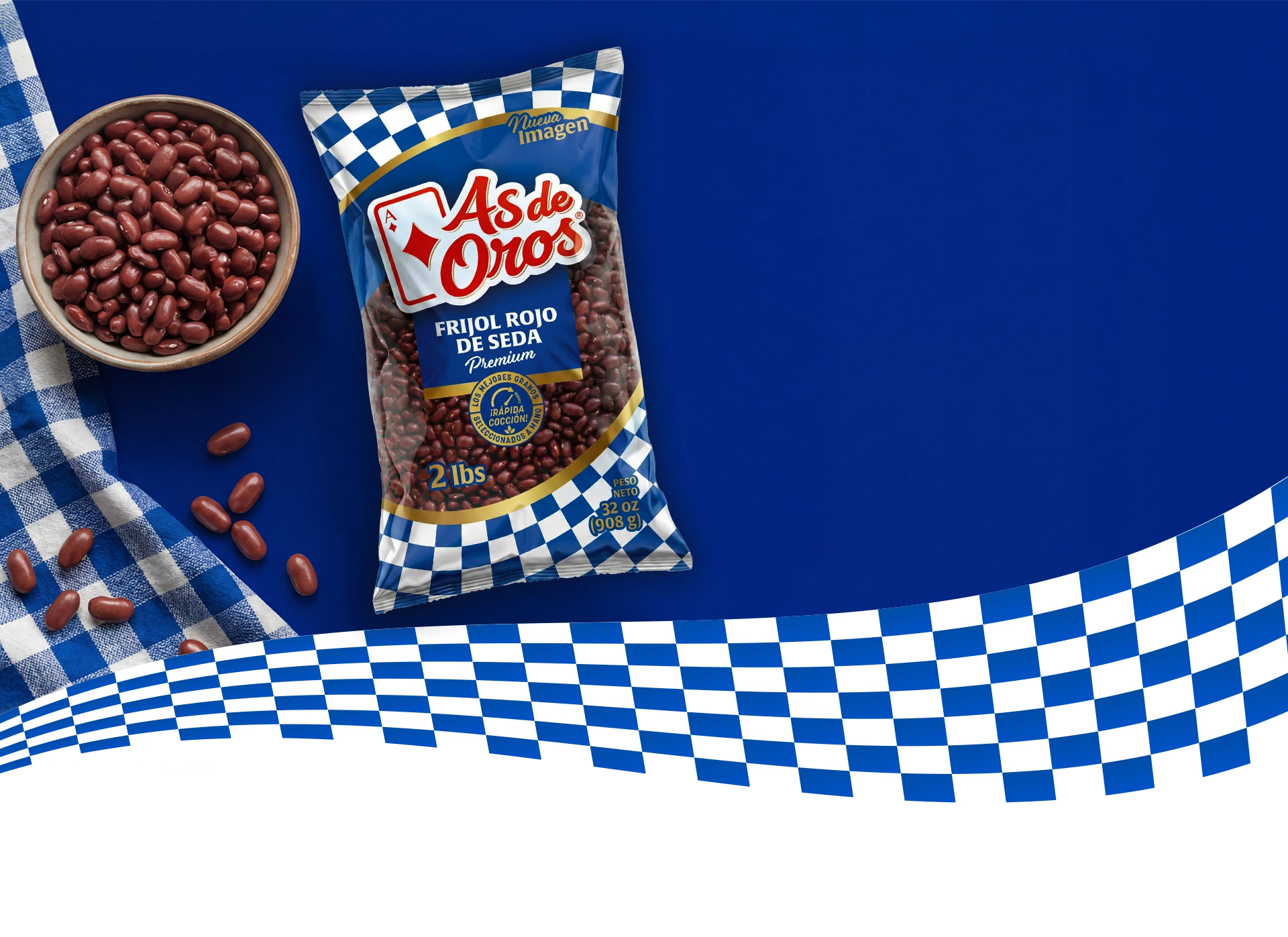 Frijol rojo de seda